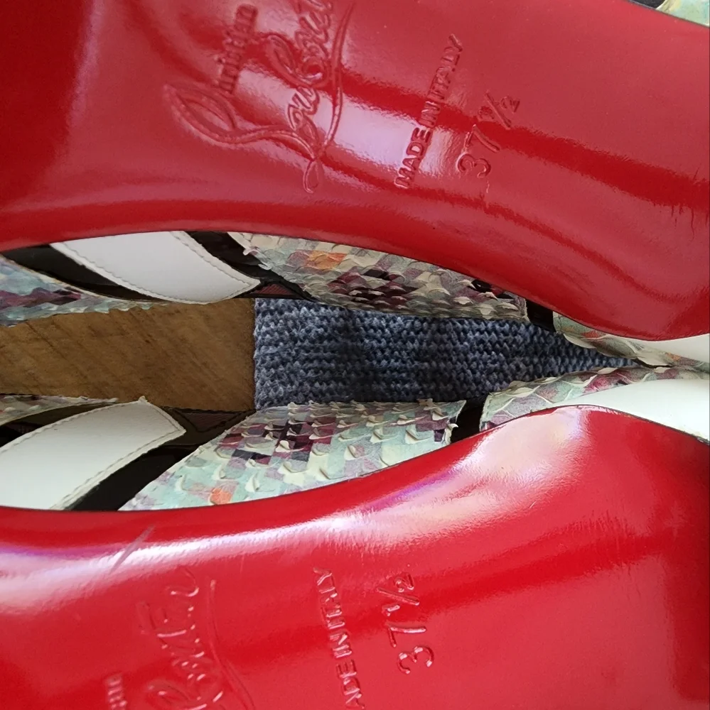 Christian Louboutin Explorete Multicolor Python Razor Edge Pump 100mm - Picture 6 of 6